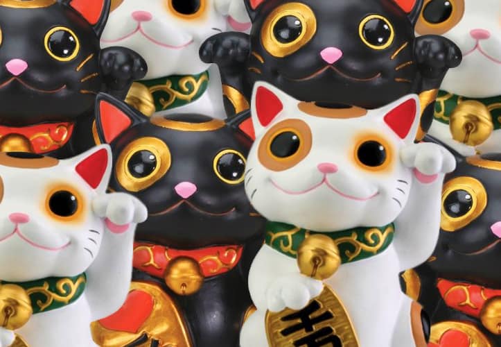 Maneki Neko Japanese Lucky Cat Successful Business Feng Shui