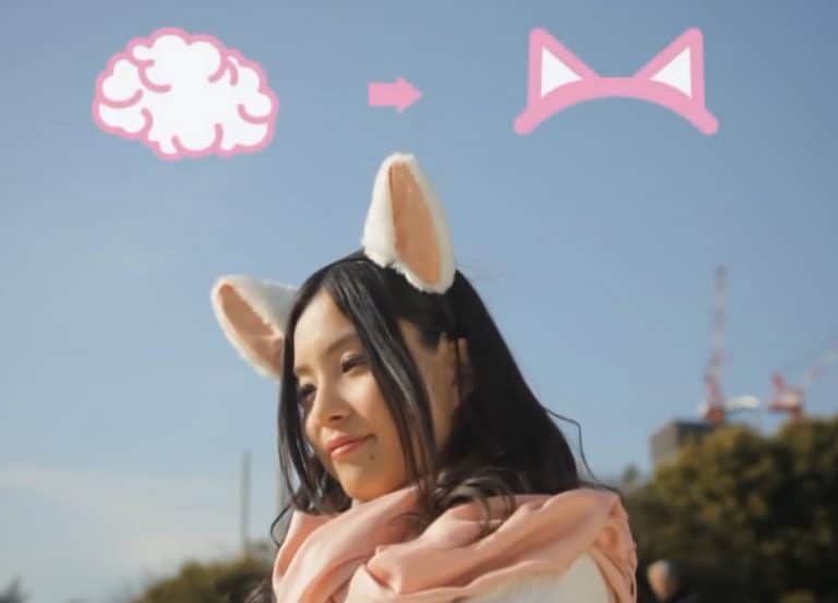 Necomimi Brainwave Emotion Controlled Cat Ears Cute Bachelorette Party Costume & Cosplay Accessory
