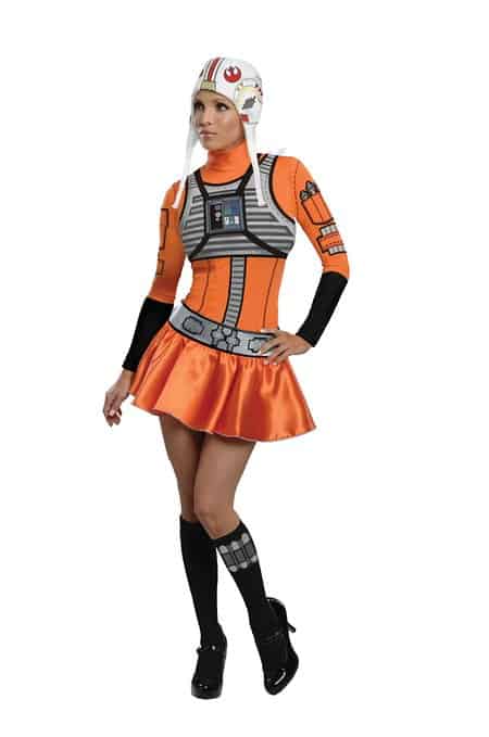 Secret Wishes Star Wars Female Mini Skirt Costumes X-Wing Fighter for Halloween