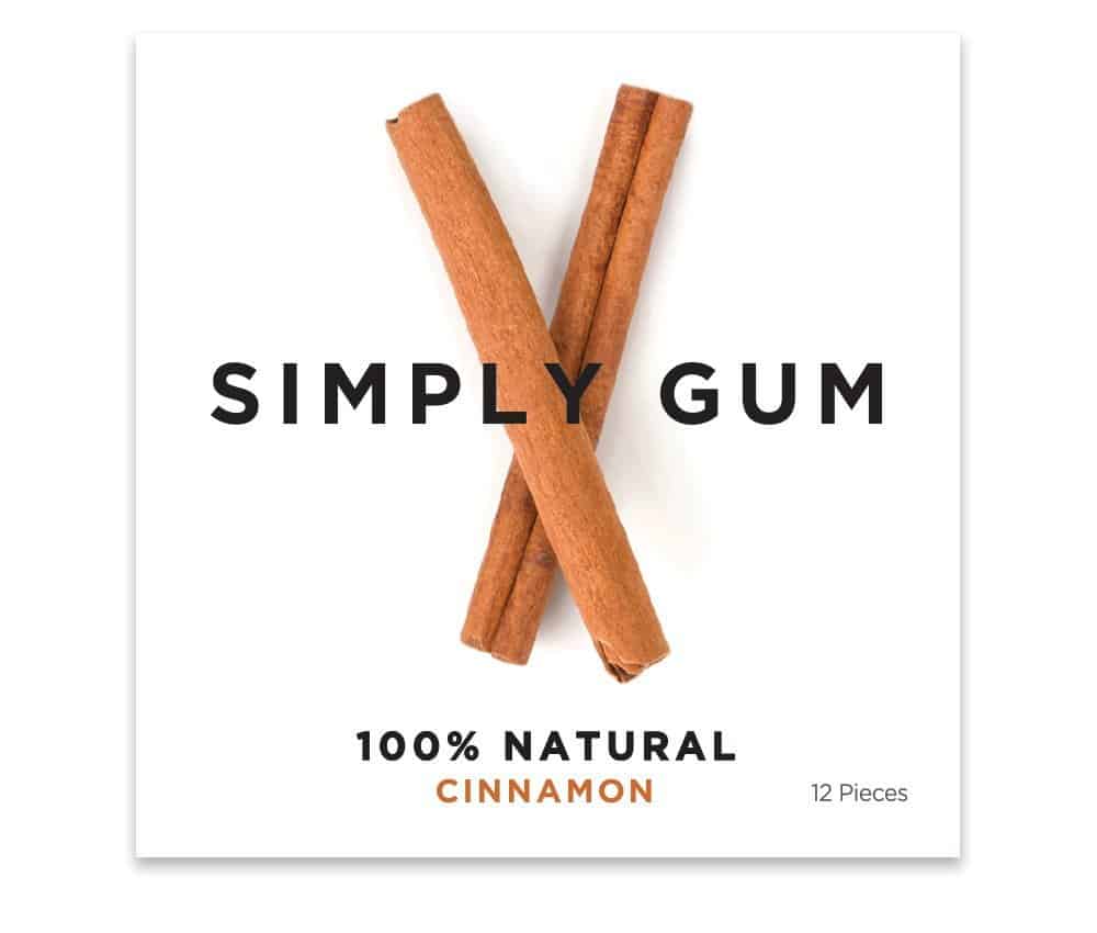 Simply Gum Natural Chewing Gum Cinnamon Flavor Gift Idea for Grandparents