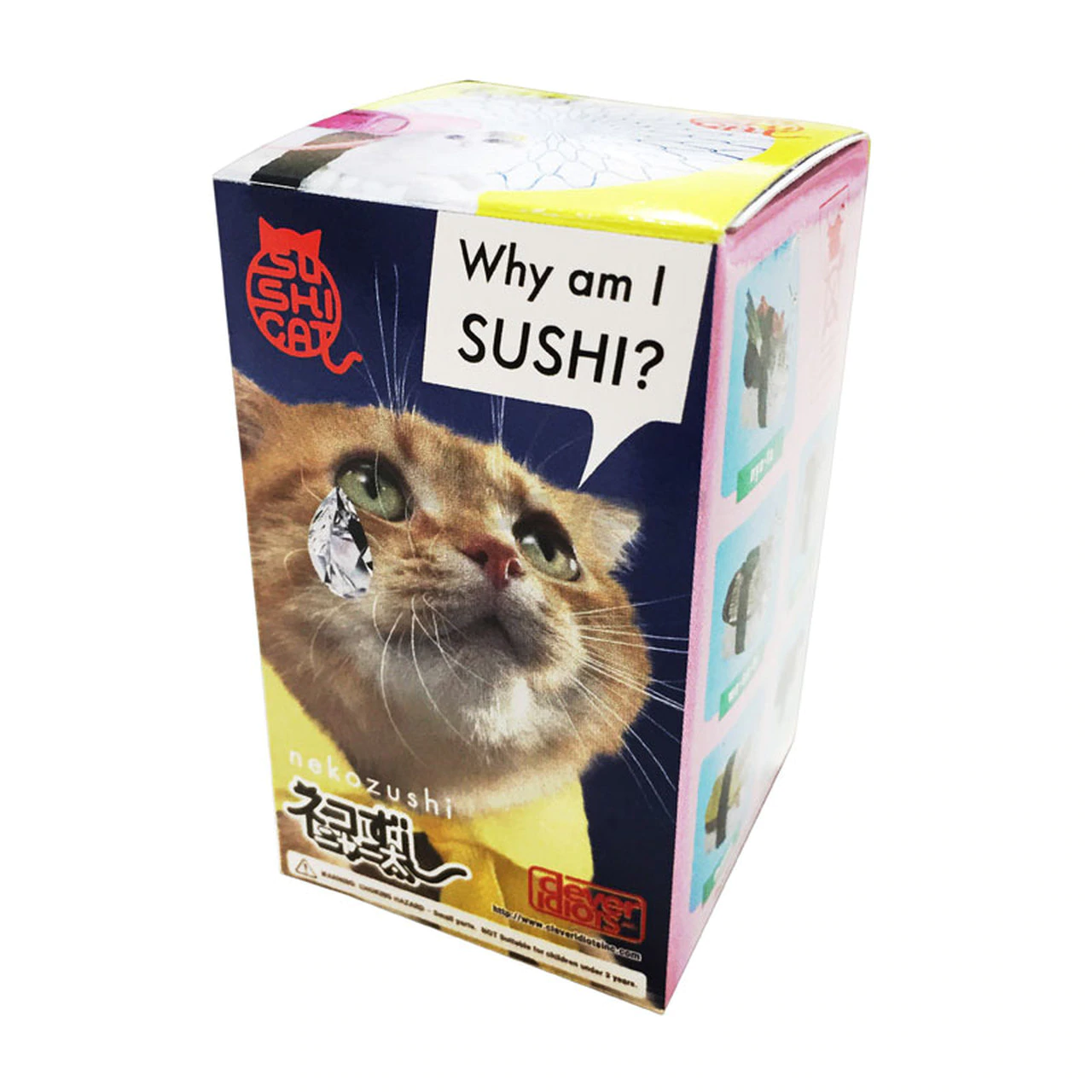 TandNPeanuts Sushi Cats Diamond Teared Crying Cat Box