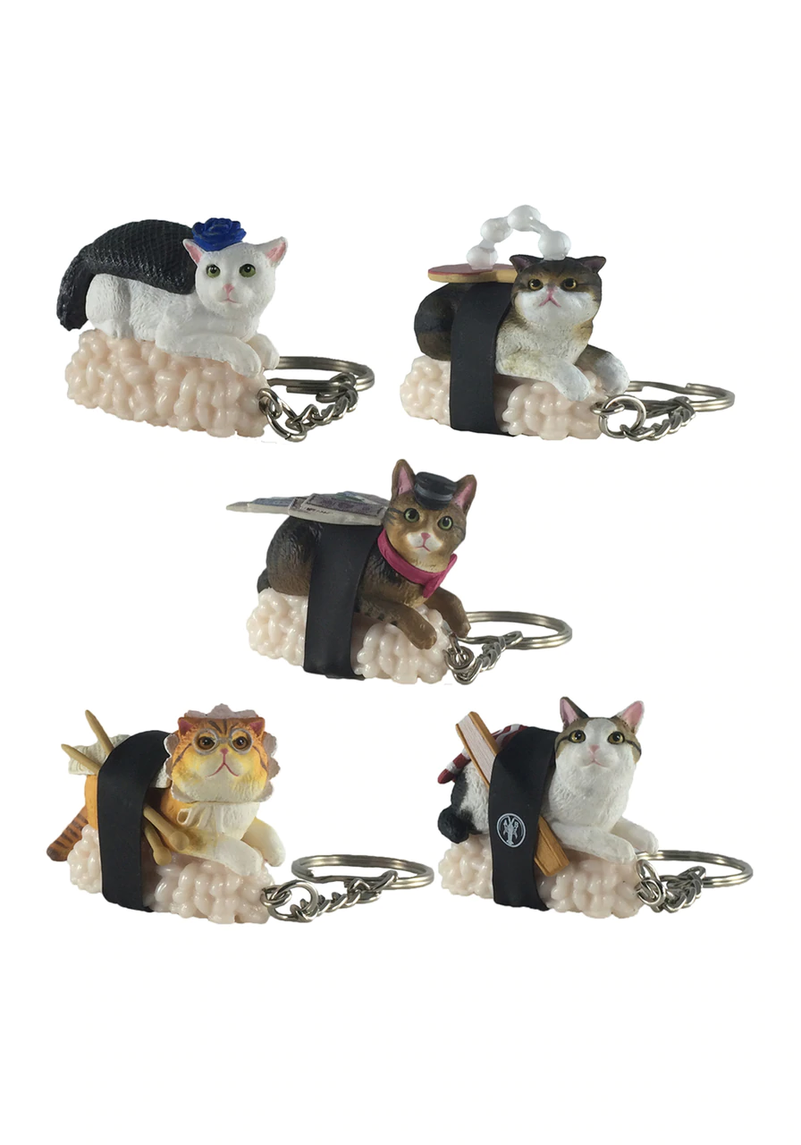 TandNPeanuts Sushi Cats Series 2 Keychains