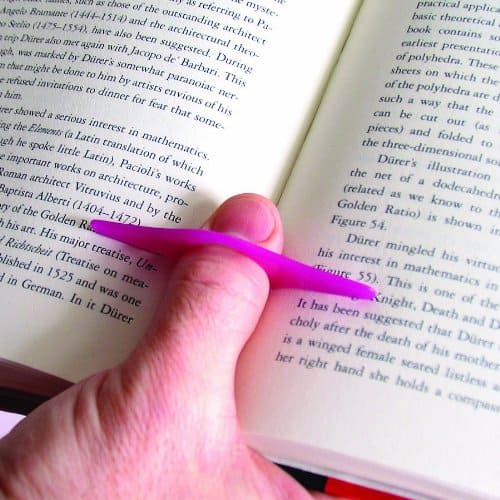 Thumb Thing Bookmark and Book Page Holder .Gift for Someone Who Loves to Read