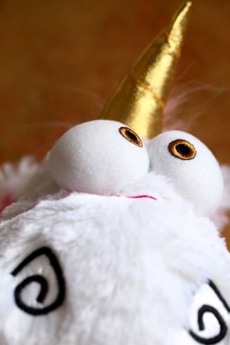 Despicable Me Fluffy Unicorn Stuff Toy Cross Eyed Cutie