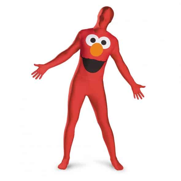 Disguise Mens Sesame Street Elmo Bodysuit Costume Creepy Cosplay Disguise Mens Sesame Street Elmo Bodysuit Costume Creepy Cosplay