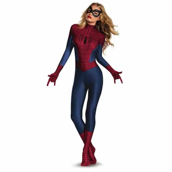 Disguise Womens Marvel Spider-Man Sassy Bodysuit Sexy Halloween Disguise Womens Marvel Spider-Man Sassy Bodysuit Sexy Halloween