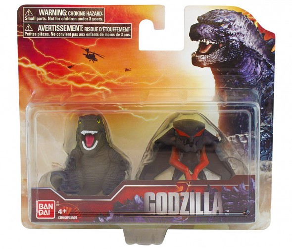 Godzilla Movie Chibi Figures Godzilla and Muto Cute Toy Blister Pack ...