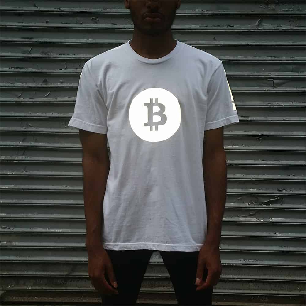 Heisel APP-009 Bitcoin Tee with Black Reflective Cool Shirt to Buy