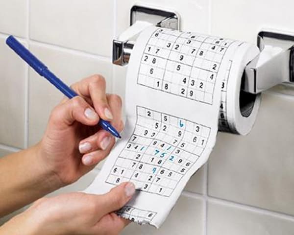 Sudoku Roll Toilet Paper Cool Bathroom Stuff to Buy