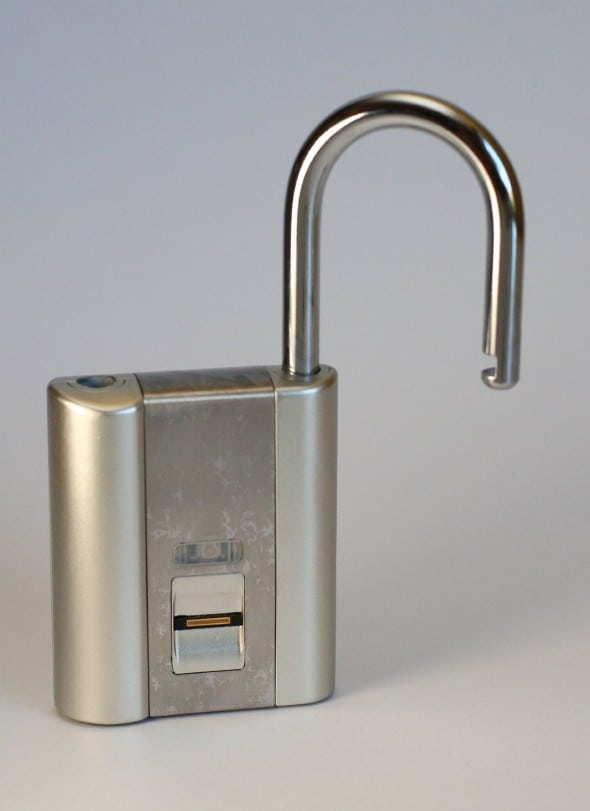 iFingerLock Fingerprint Biometric Padlock Fits Most School Lockers