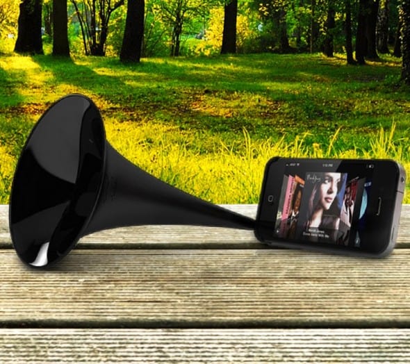 Arkcanary II Analogue Speaker for iPhone Black Cool Gift to Buy for Kids and Musicians Arkcanary II Analogue Speaker for iPhone Black Cool Gift to Buy for Kids and Musicians
