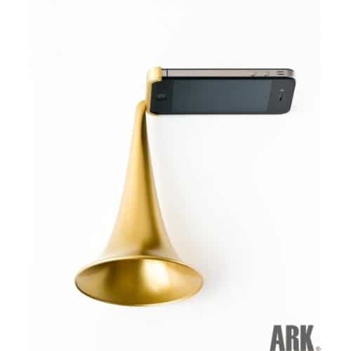 Arkcanary II Analogue Speaker for iPhone Gold Increase Sound Bugle Horn