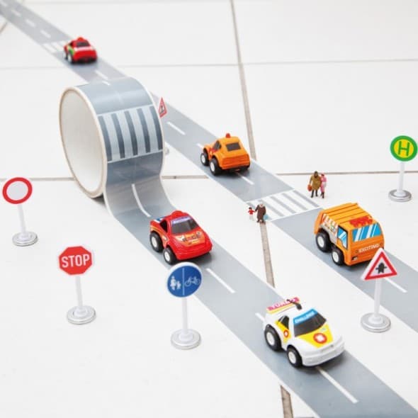 Donkey Products My First Autobahn Road Tape with Toy Car Gift Idea for Child Donkey Products My First Autobahn Road Tape with Toy Car Gift Idea for Child