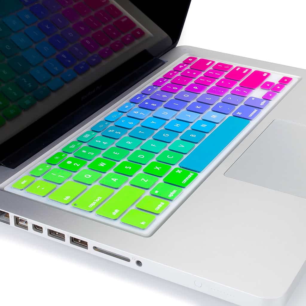 Kuzy Rainbow Silicone Skin Keyboard Cover for MacBook Cool Stuff to Buy
