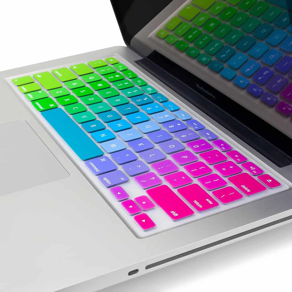 Kuzy Rainbow Silicone Skin Keyboard Cover for MacBook Unique Gift Idea