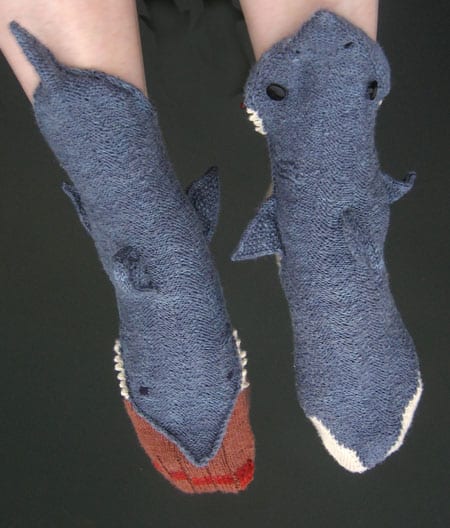 Shark Week Socks by Tsarina of Tsocks Cute Socks