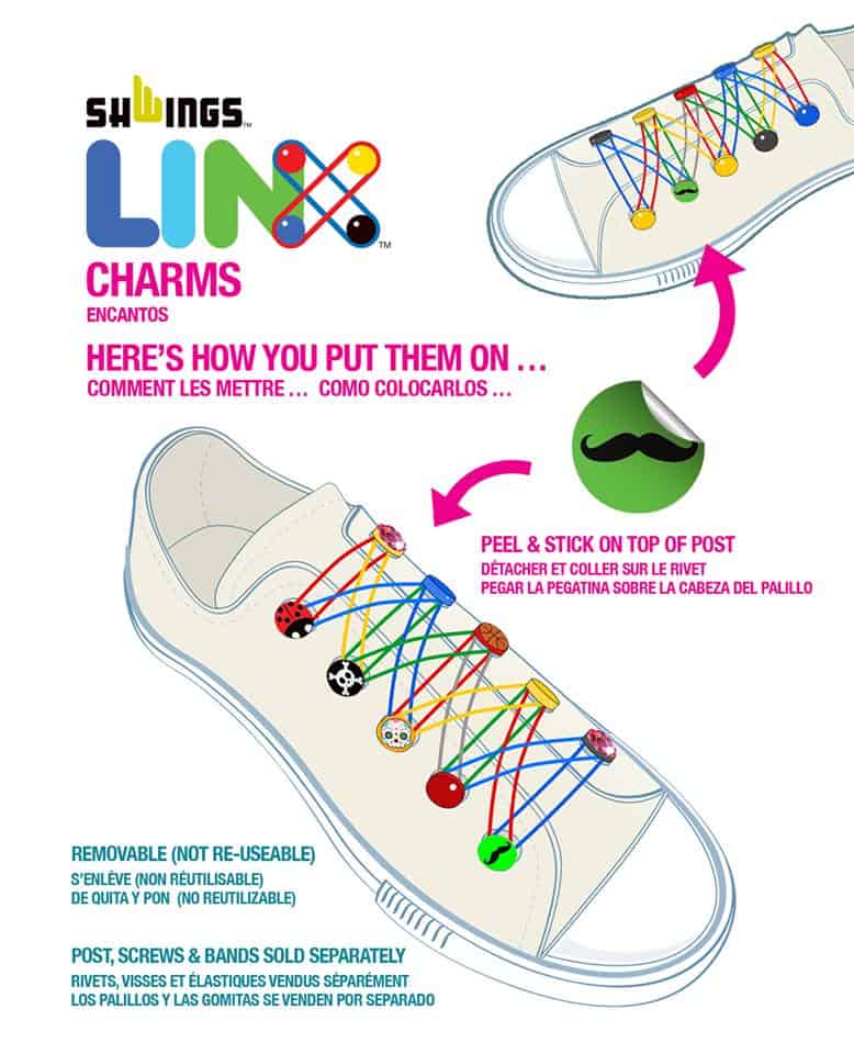 Shwings Linx Shoe Looms Sticker Instructions