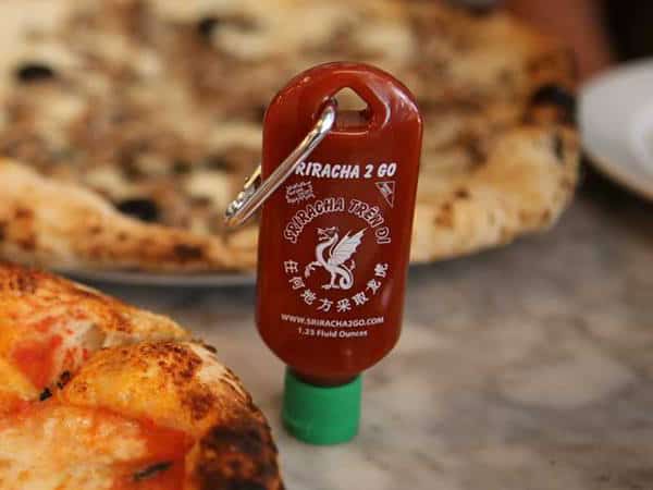 Sriracha2Go Miniature Refillable Bottle Keychain Buy a Unique Gift Idea