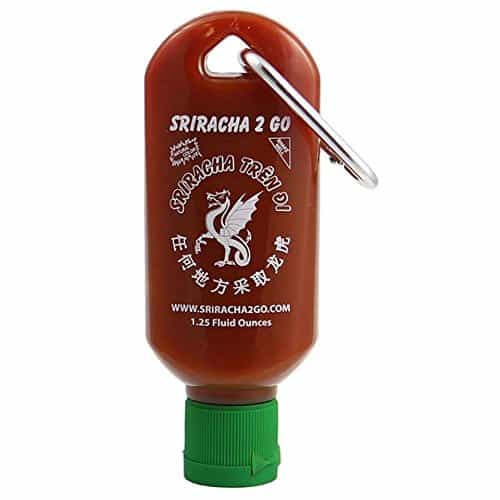 Sriracha2Go Miniature Refillable Bottle Keychain Cute Souvenir