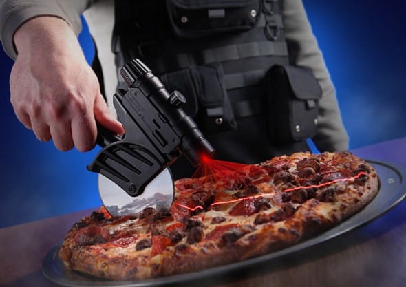 Thinkgeek Tactical Laser-Guided Pizza Cutter Cool Gift Idea to Buy for Him Thinkgeek Tactical Laser-Guided Pizza Cutter Cool Gift Idea to Buy for Him