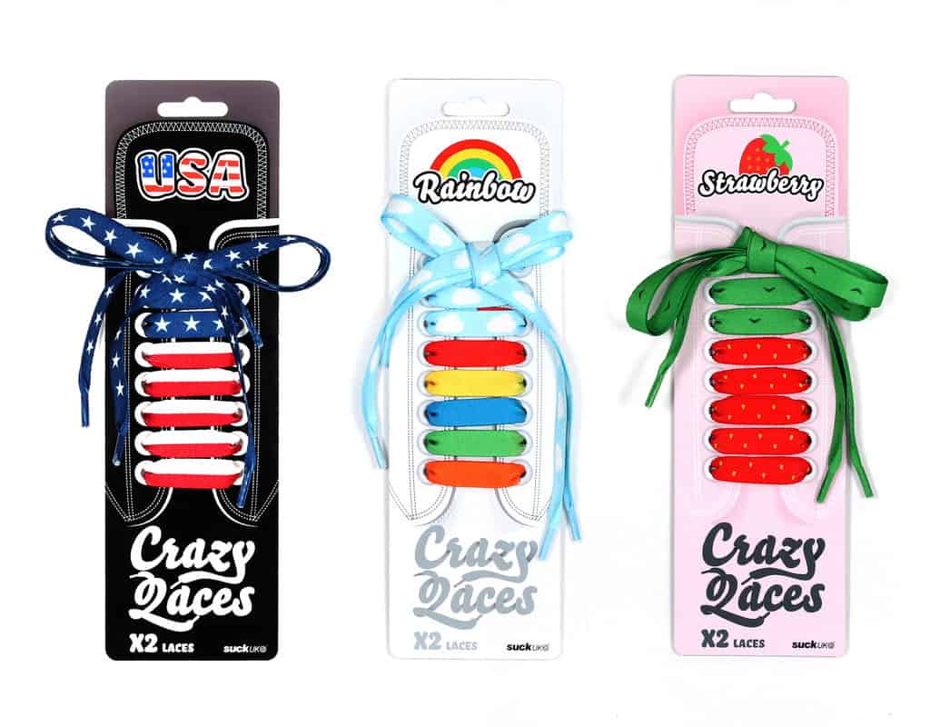Suck UK Crazy Laces Cool Gift Idea to Buy For Kids