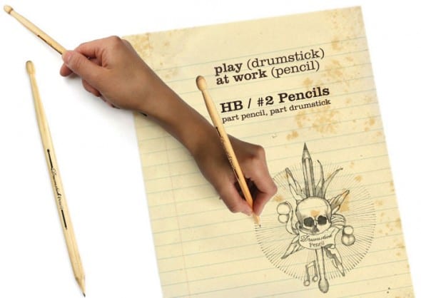 Suck UK Wooden Drumstick Pencil Cool Gift Idea Suck UK Wooden Drumstick Pencil Cool Gift Idea