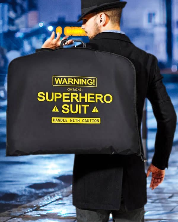 Superhero Suit Bag Carrier Buy A Cool Travel Bag Buy Gift for Him