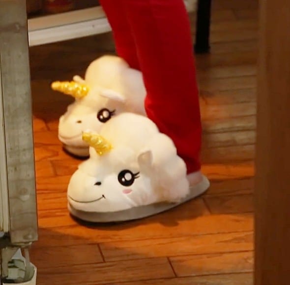 Thinkgeek Plush Unicorn Slippers for Grown Ups Cool Gift Idea for Her Thinkgeek Plush Unicorn Slippers for Grown Ups Cool Gift Idea for Her