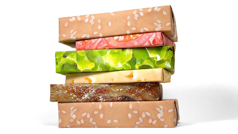 Gift Couture Cheeseburger Wrapping Paper Cool Gift to Buy