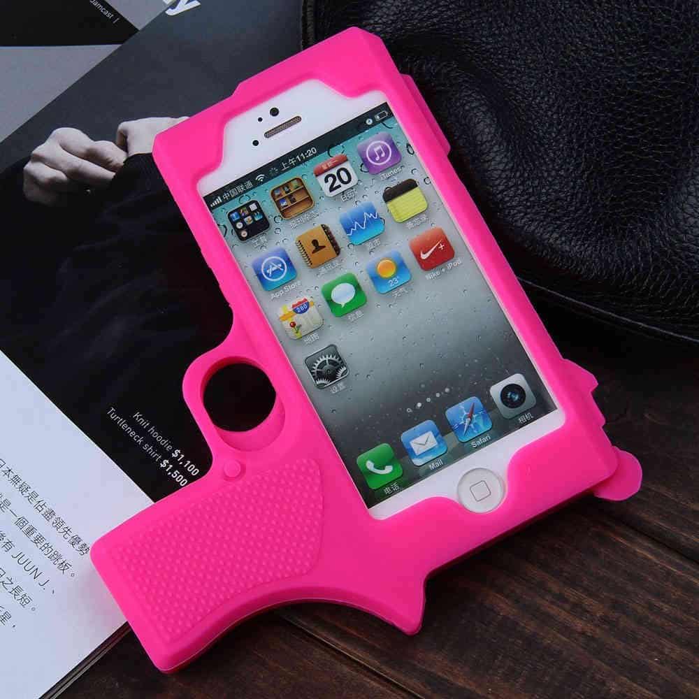 Raytop Gun Shaped Soft Silicone iPhone Cover Awesome Stuff to Buy