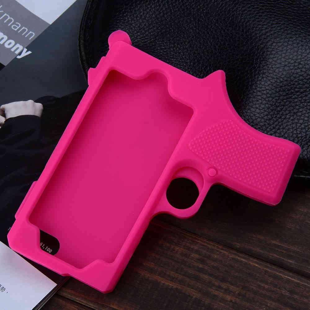 Raytop Gun Shaped Soft Silicone iPhone Cover Pink