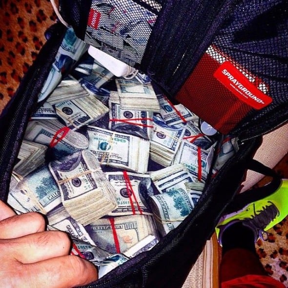 Sprayground $tashed Money Black Backpack Buy Gift for Kids Sprayground $tashed Money Black Backpack Buy Gift for Kids