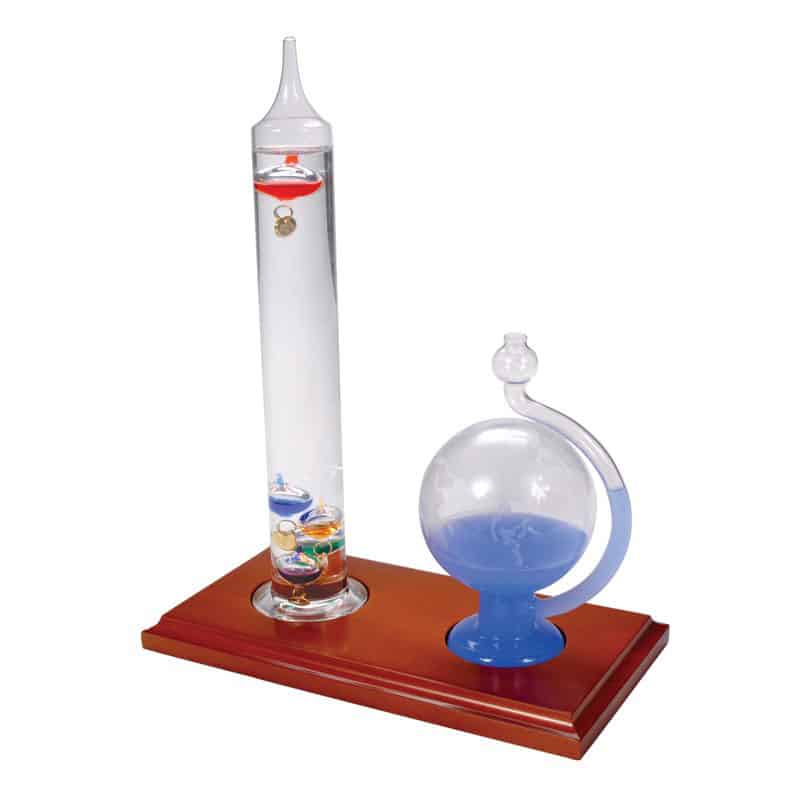 AcuRite Galileo Thermometer with Glass Globe Barometer Fancy Weather Apparatus