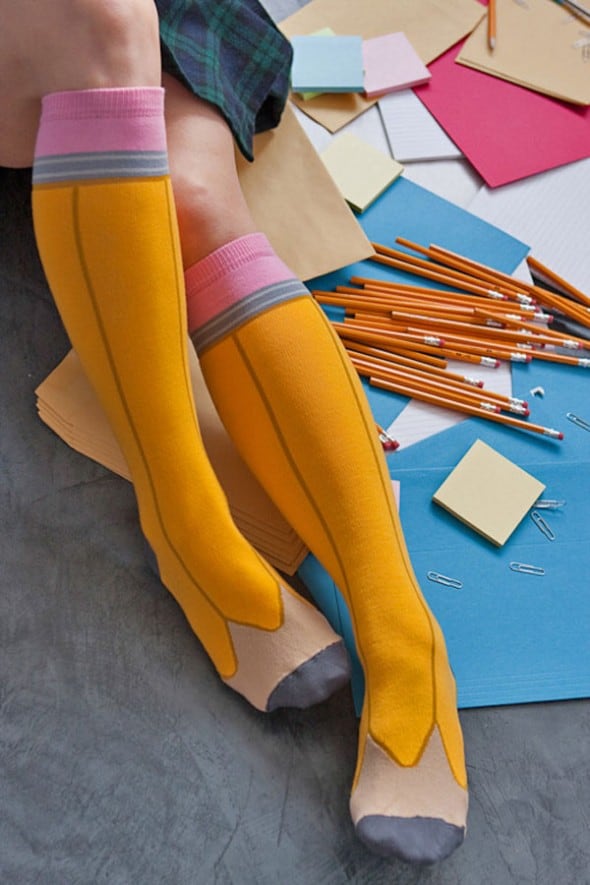 Ashi Dashi Pencil Knee High Socks Sexy Geek Wear to Buy Her Ashi Dashi Pencil Knee High Socks Sexy Geek Wear to Buy Her
