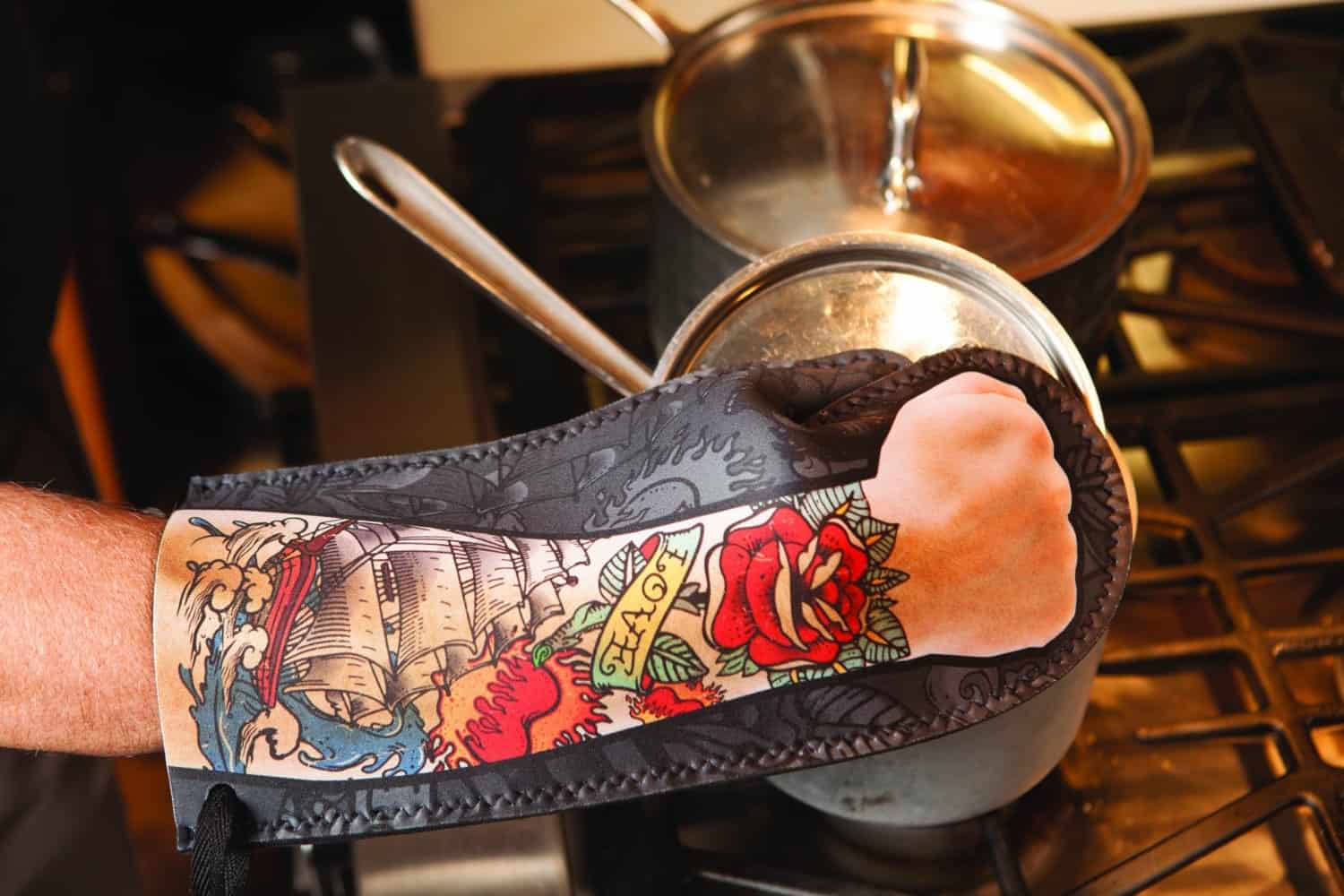 DCI Tattoo Oven Mitt Cool Gift to Buy Him