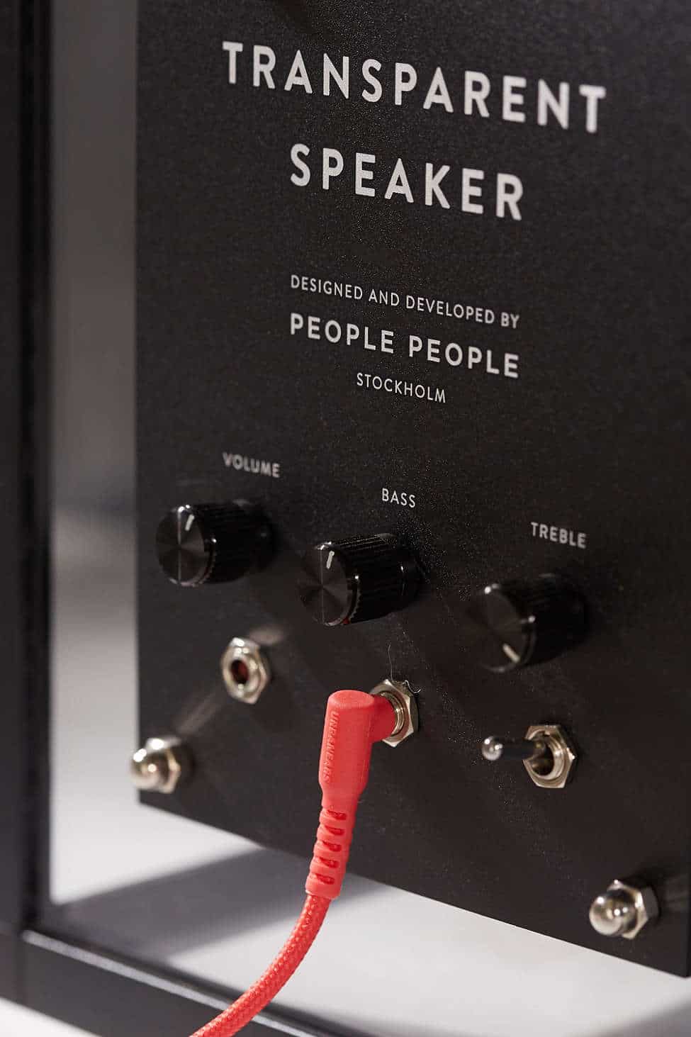 People People Transparent Speaker Knob Controls