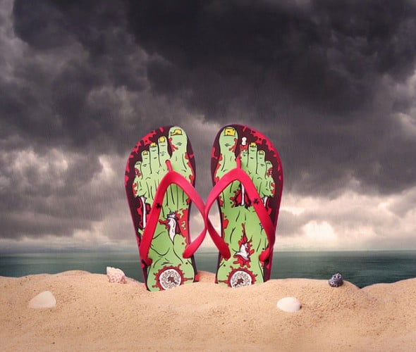 Thinkgeek Fresh Zombie Feet Cool Flip Flops to Buy Thinkgeek Fresh Zombie Feet Cool Flip Flops to Buy