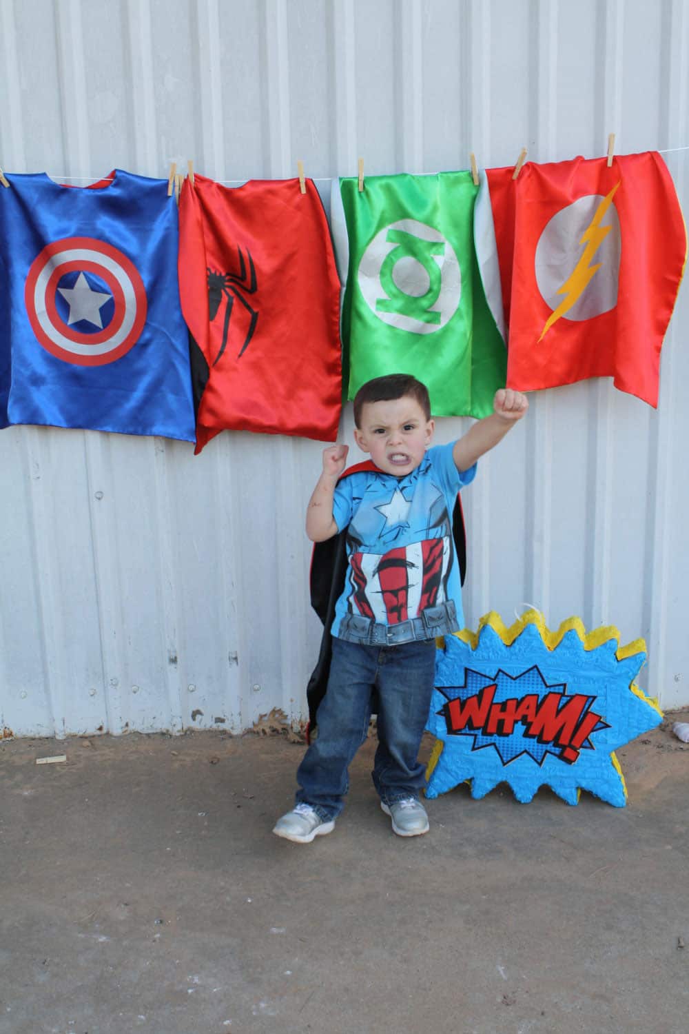 Baileysblossoms Superhero Child Cape Captain America Kid Costume