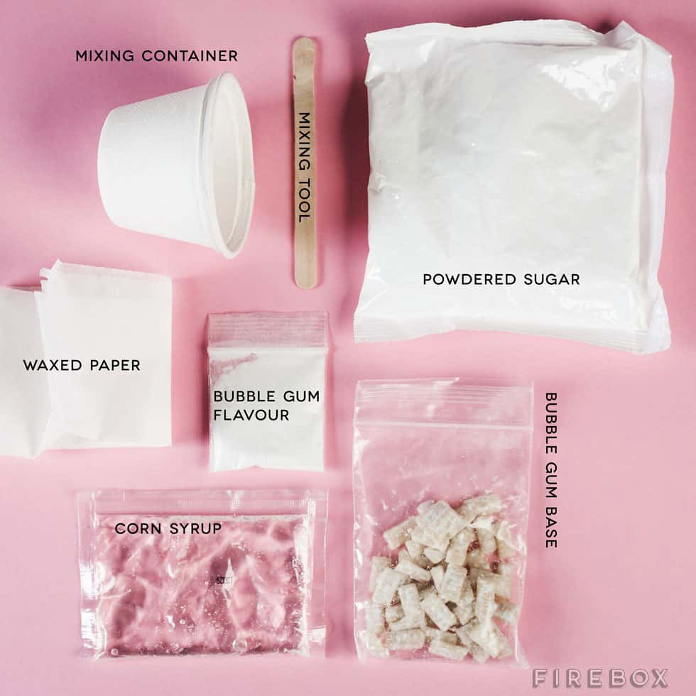 Do It Yourself Bubblegum Kit  Candy Ingredients
