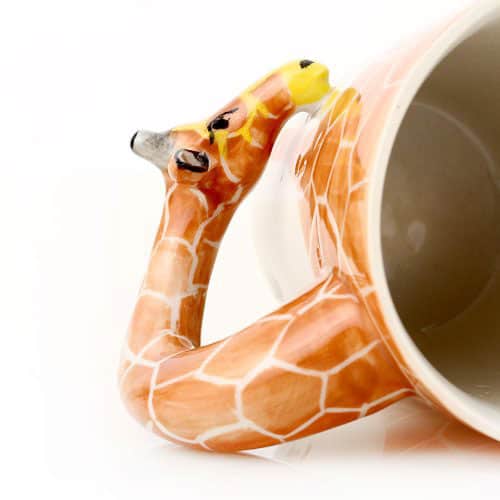 Homee Hand Painted Giraffe Mug Cute Design Novelty Item