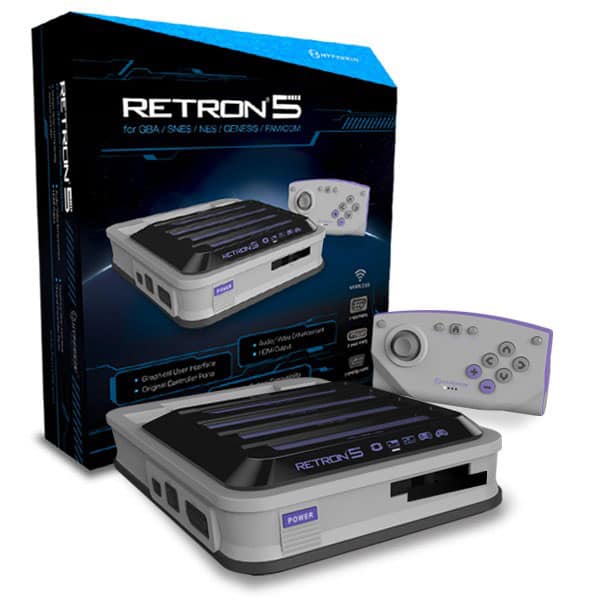 Hyperkin RetroN 5 Retro Video Gaming System White Version Box