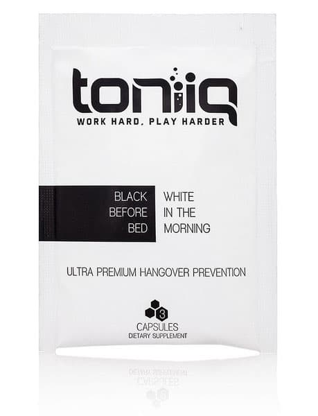 Toniiq Premium Hangover Prevention Detox Kit Cure Headache