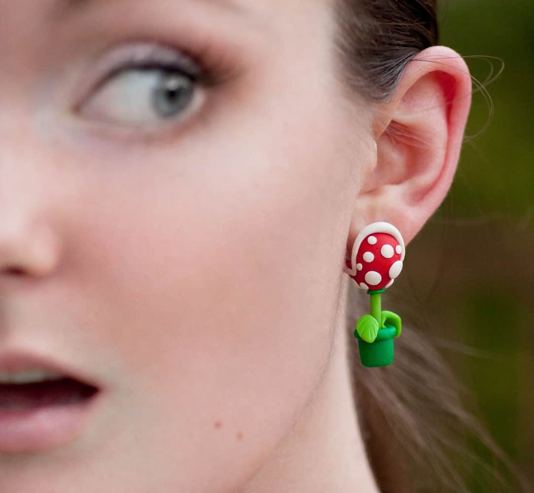Lizglizz Piranha Plant Earrings Cute Stuff to Buy Her