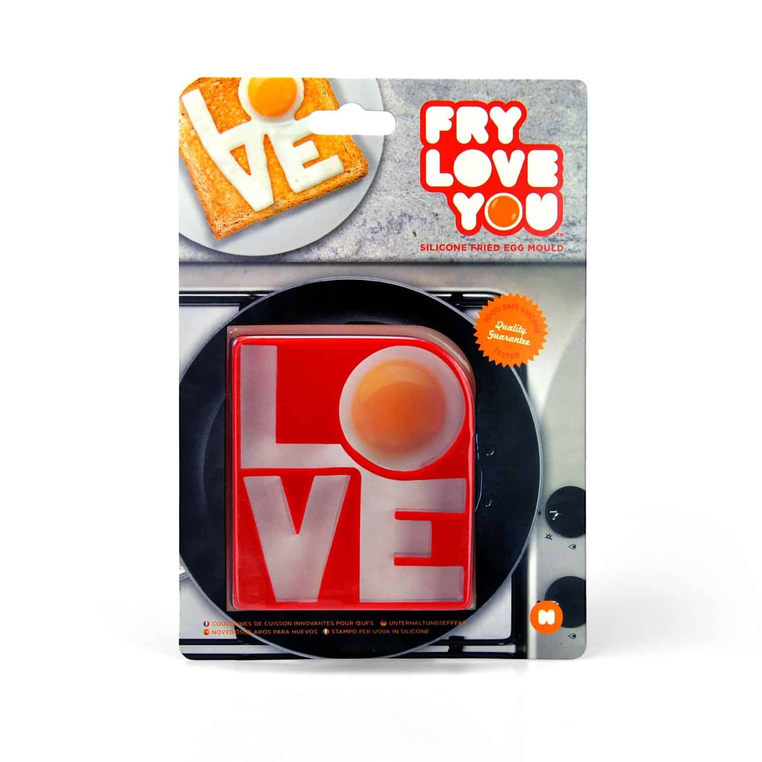 Mustard Fry Love You Egg Mold Quirky Novelty Product
