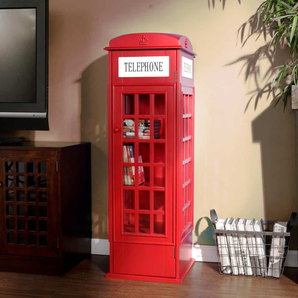 Phone Booth Cabinet Book Cool Shelf