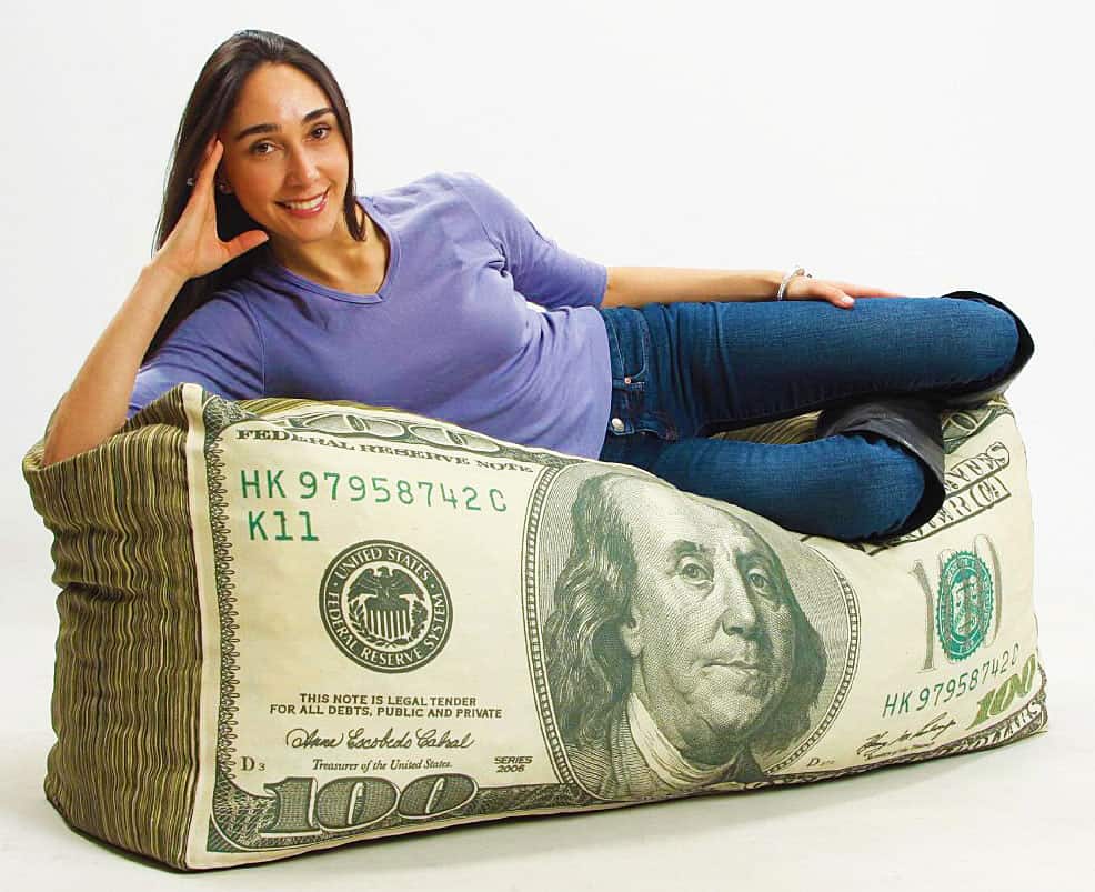 Wow!-Works-Money-Adult-Beanbag-Chair-Cool-Furniture-Dollar-Bill