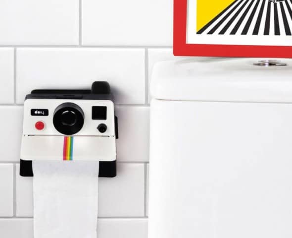 DOIY Polaroll Toilet Paper Roll Holder Cute Bathroom Fixture DOIY Polaroll Toilet Paper Roll Holder Cute Bathroom Fixture