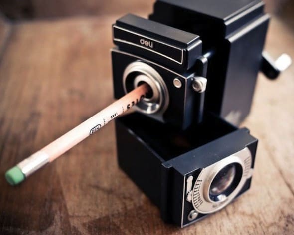 Deli Retro Camera Pencil Sharpener Cool Office Gift Idea Deli Retro Camera Pencil Sharpener Cool Office Gift Idea