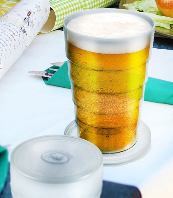 Fred and Friends Port a Pint Folding Beer Glass Dad Gift Idea Fred and Friends Port a Pint Folding Beer Glass Dad Gift Idea