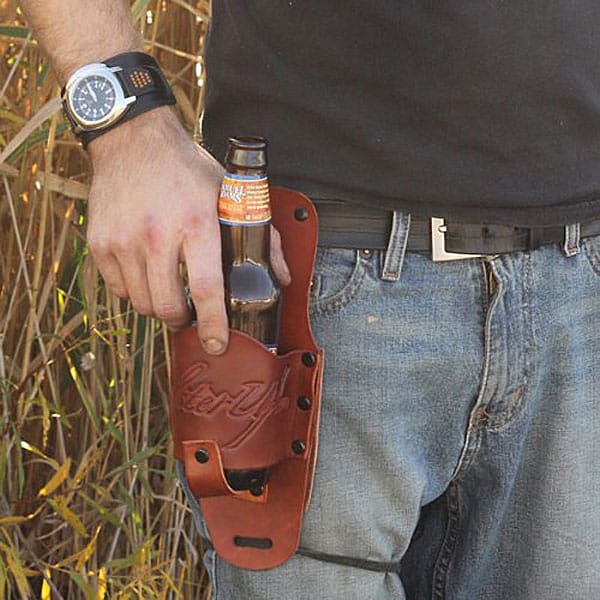 Holster Up Brown Leather Holster Boyfriend Gift Idea.